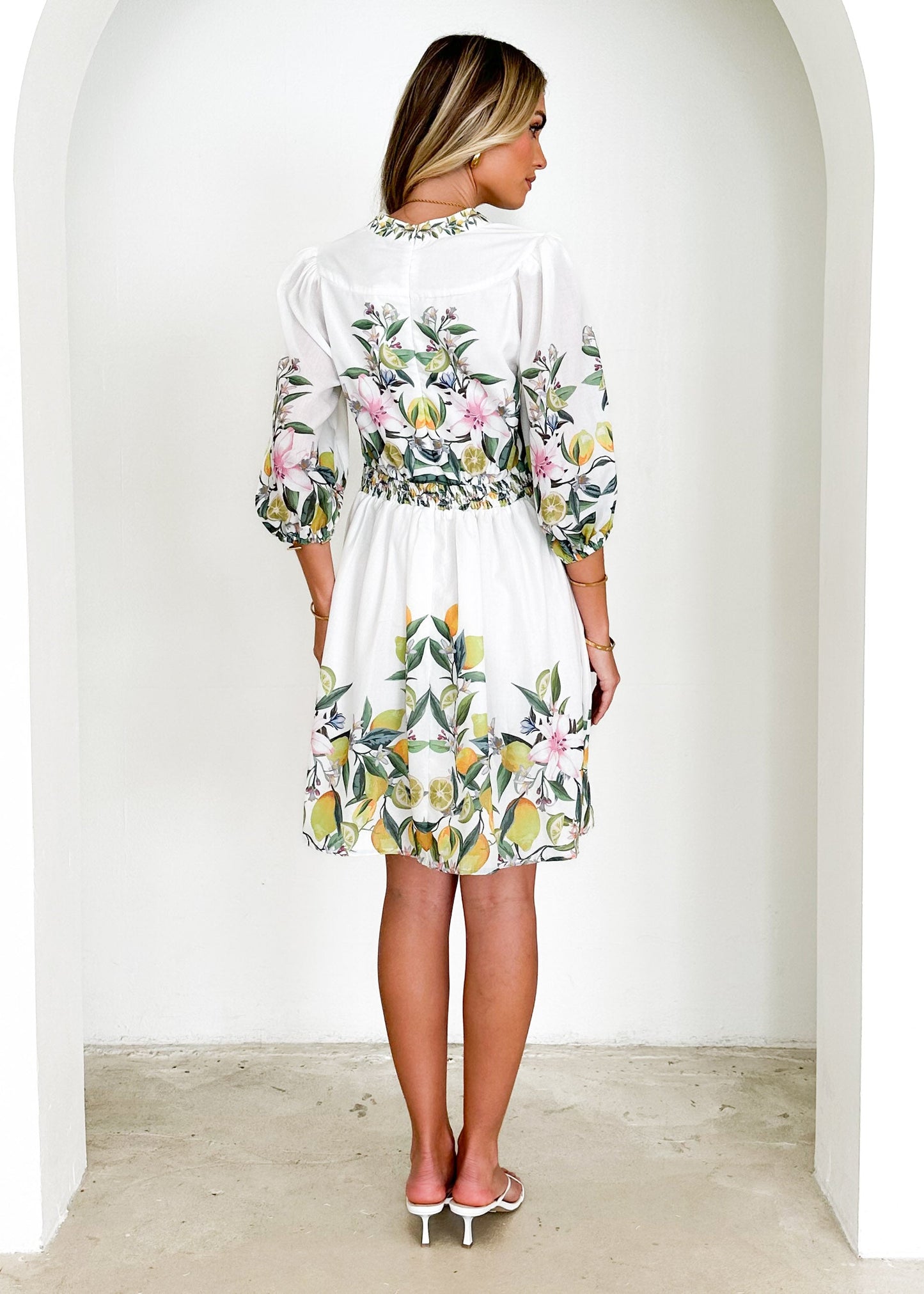 Clara™ - Blomstret sommerminikjole