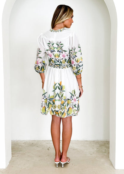 Clara™ - Blomstret sommerminikjole