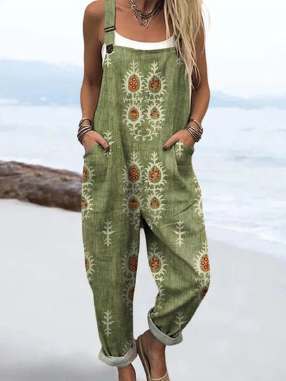 Lotta™ - Jumpsuit med vintagetrykk