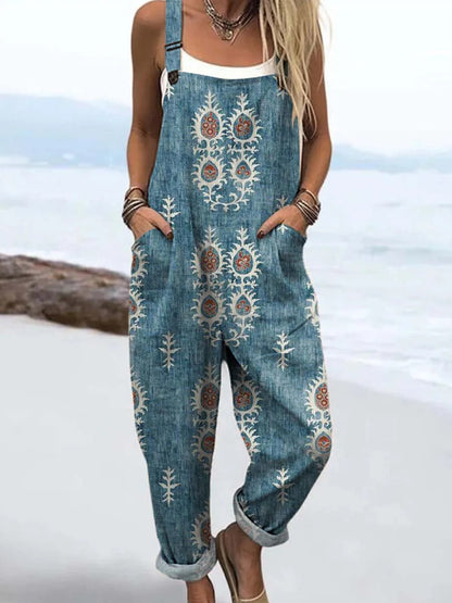 Lotta™ - Jumpsuit med vintagetrykk