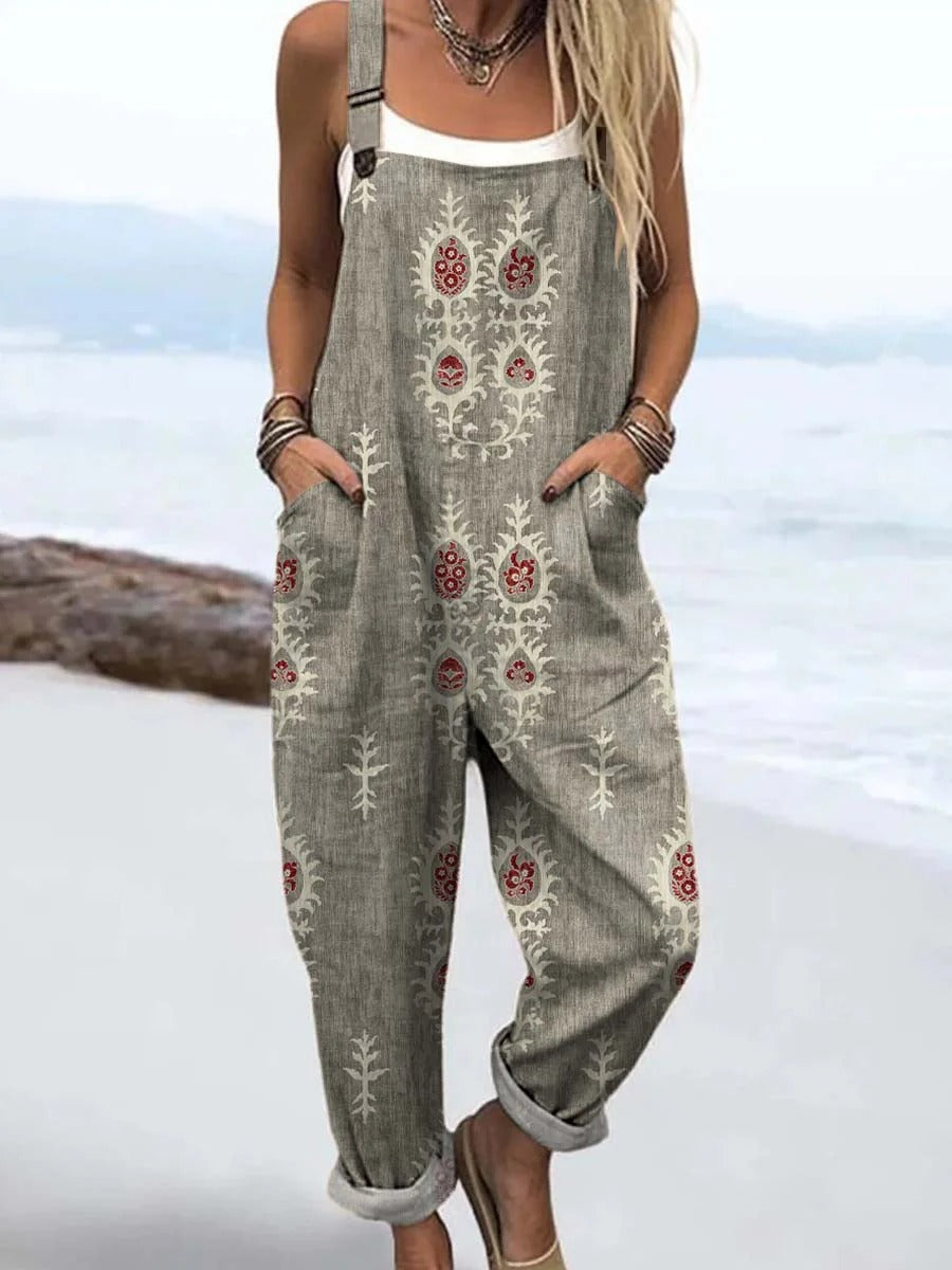 Lotta™ - Jumpsuit med vintagetrykk